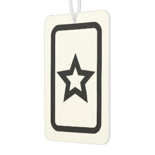 Zener Card   Hollow 5 Pointed Star Air Freshener