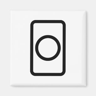Zener Card Hollow Circle Magnet
