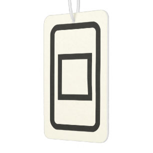 Zener Card Hollow Square Air Freshener