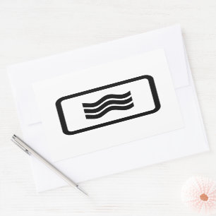 Zener Card   Hollow Square Sticker