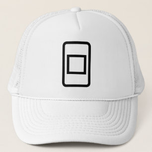 Zener Card Hollow Square Trucker Hat