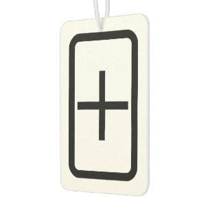 Zener Card   Plus Sign Air Freshener