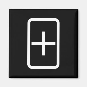 Zener Card Plus Sign Magnet