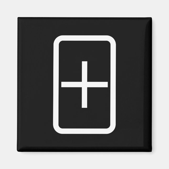 Zener Card | Plus Sign Magnet (Front)
