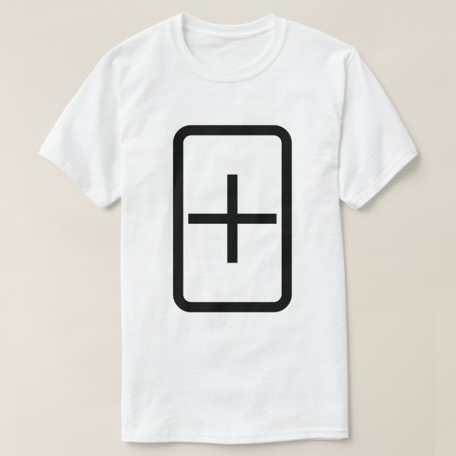 Zener Card | Plus Sign T-Shirt (Design Front)