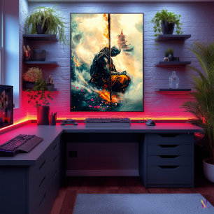 Zenfire Monk – The Path of Eternal Flames Poster