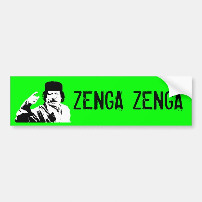 Zenga Zenga! (technical edition) Bumper Sticker (Front)