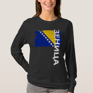 Zenica Bosnia Flag For Bosnian Men Women Kids T-Shirt