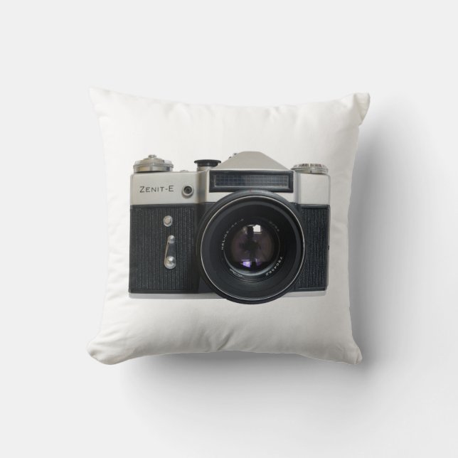 Zenith E Throw Pillow (Front)