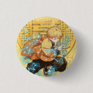 Zenitsu Agatsuma 1 Inch Round Button