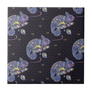 Zentangle Lizard Tile