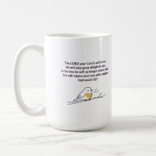 Zephaniah 3:17 Christian Mug   Faith Gift