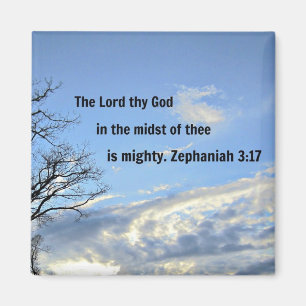 Zephaniah 3:17 magnet