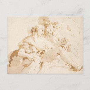 Zephyr and Flora Postcard