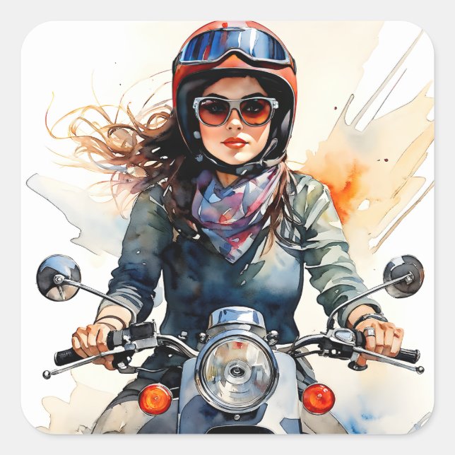 “Zephyra”  “Vento Dolce” – Sweet Wind   Square Sticker (Front)