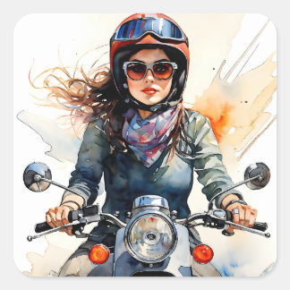 “Zephyra” “Vento Dolce” – Sweet Wind Square Sticker