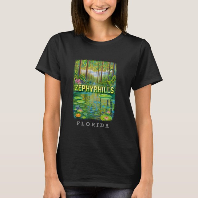 Zephyrhills Florida FL Natural Springs Splendour S T-Shirt (Front)
