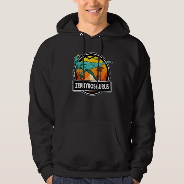Zephyrosaurus Dinosaur Prehistoric Dinosaurs   Hoodie (Front)