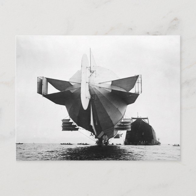 Zeppelin Airship  1908 Postcard (Front)