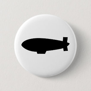 zeppelin airship icon 2 inch round button