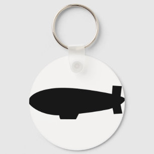 zeppelin airship icon keychain