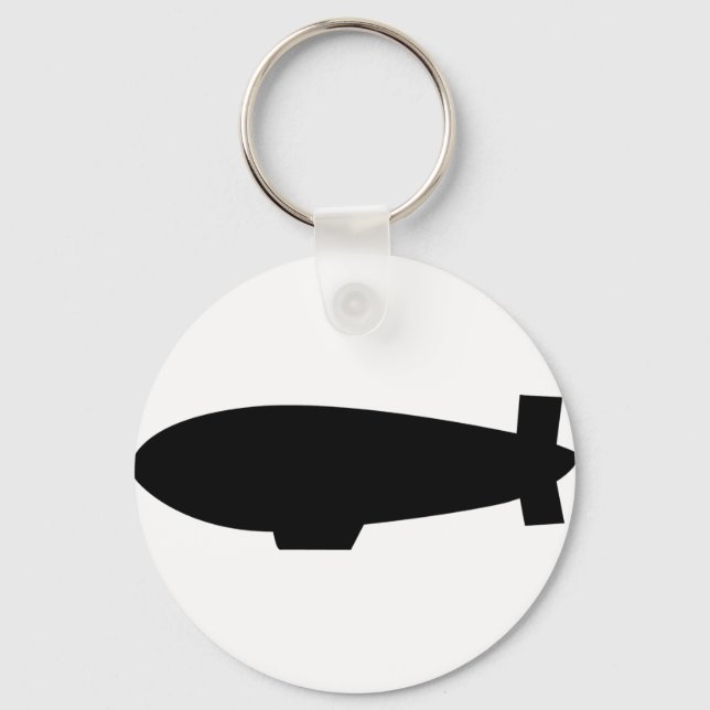zeppelin airship icon keychain (Front)
