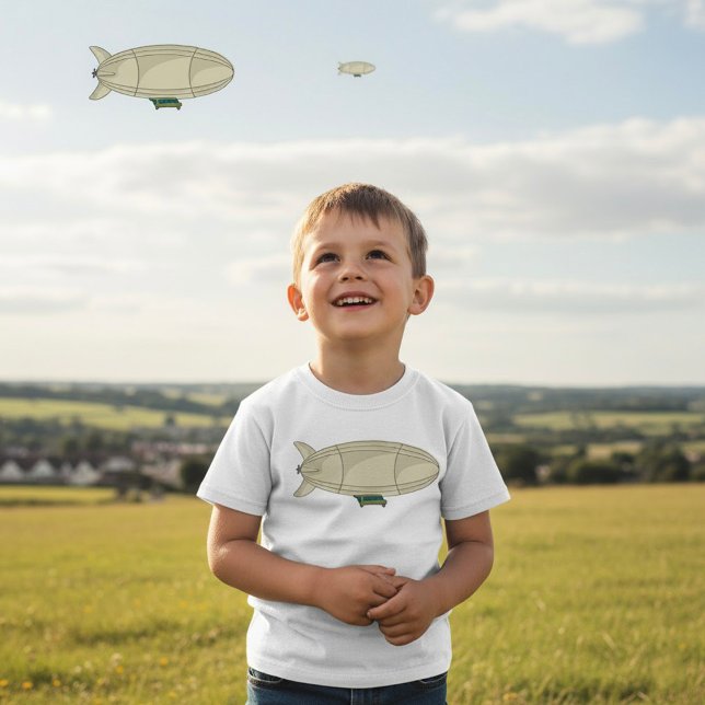 Zeppelin Airship Retro Sci-Fi Blimp T-Shirt (Creator Uploaded)