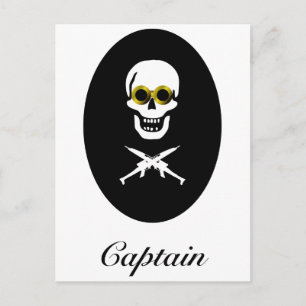 Zeppelin Pirate Captain Postcard