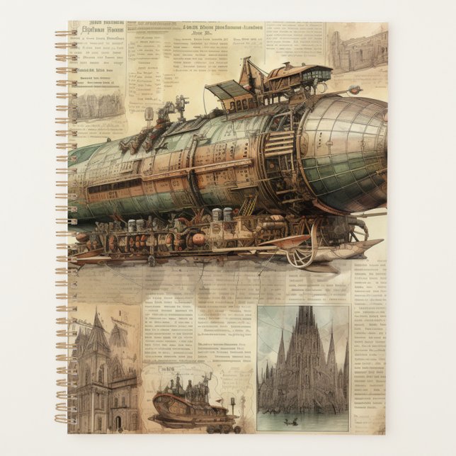 Zeppelin Steampunk vintage (5) (Devant)