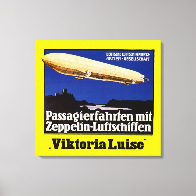 Zeppelin Viktoria Luise Canvas Print (Front)