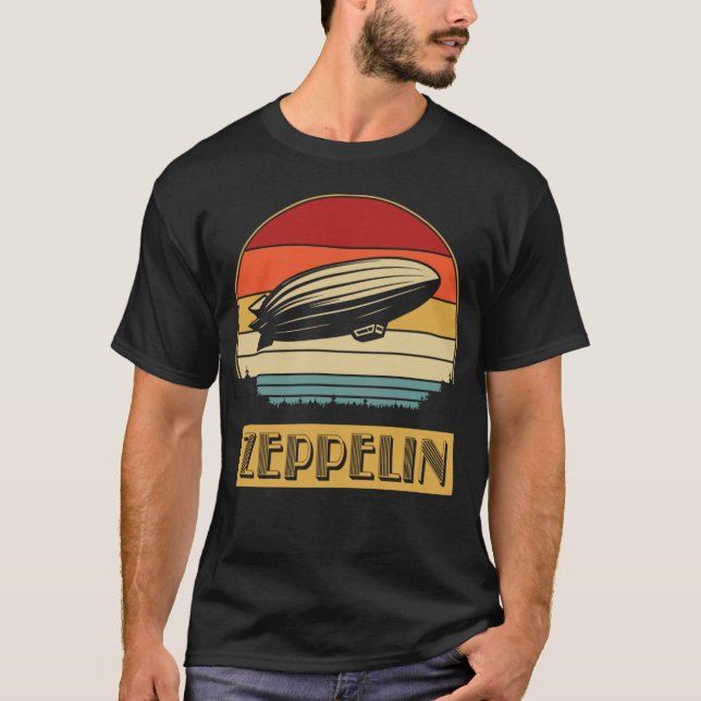Zeppelin Vintage gift retro T-Shirt (Front)