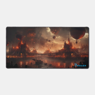 Zeppelins en flammes Spectacle de Steampunk