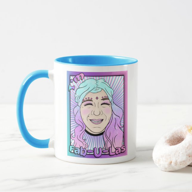 Zer0's Fab-U-Las Combo Mug (With Donut)