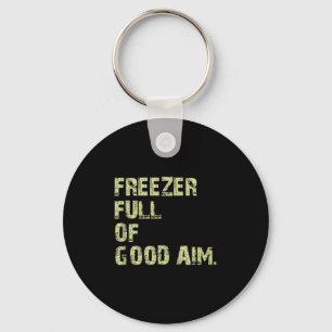Zer Full Of Good-aim Funny Vintage Keychain