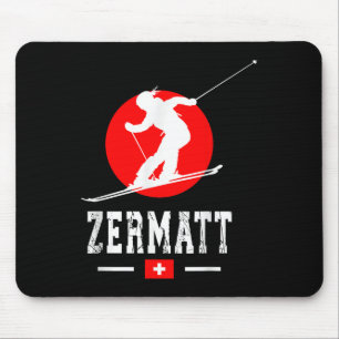 Zermatt Ski Resort Alps Swiss Mountains Switzerlan Mouse Pad