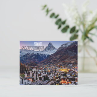 Zermatt Suisse Souvenir Carte postale