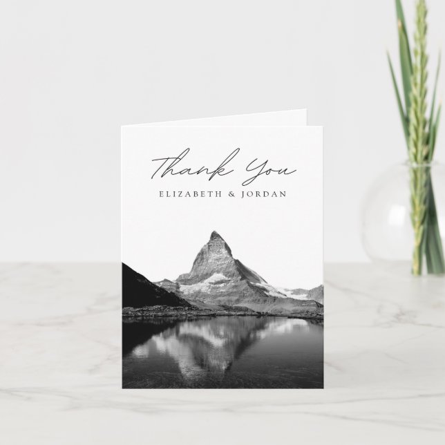 Zermatt Switzerland Blank Thank You Card (Front)