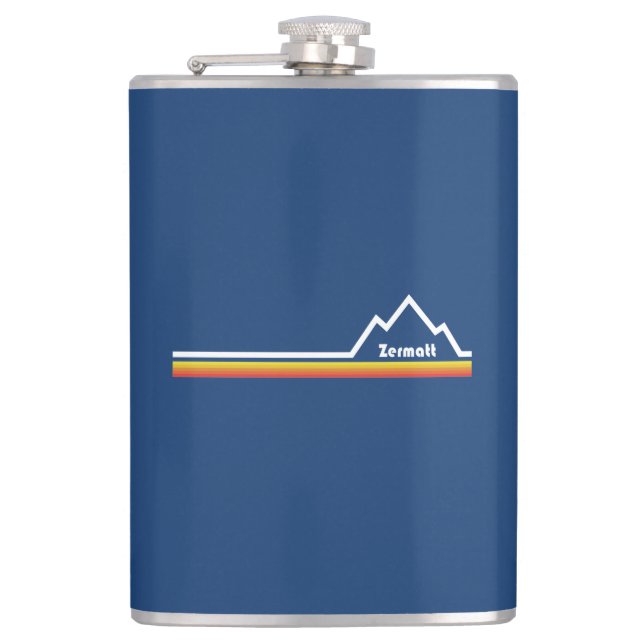 Zermatt, Switzerland Hip Flask (Front)