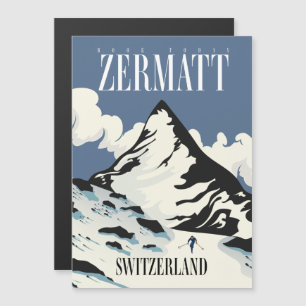 Zermatt Switzerland Ski print