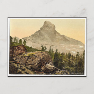 Zermatt, Upper Staffelalp, with Matterhorn after s Postcard