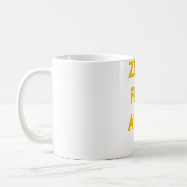 Zero 0 Feet Away Funny Gay Cruising   Coffee Mug (Left)