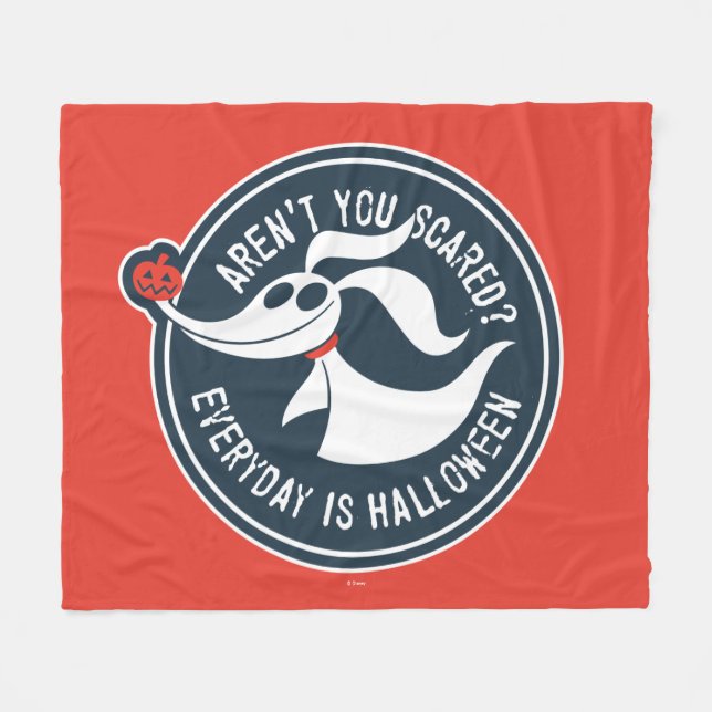 Zero | Aren't You Scared? Fleece Blanket (Front (Horizontal))