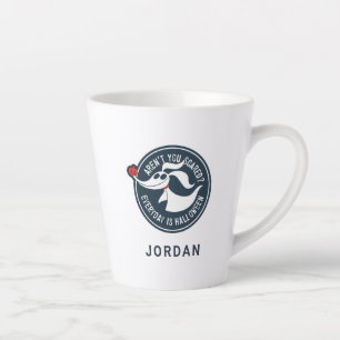 Zero   Aren't You Scared? Latte Mug