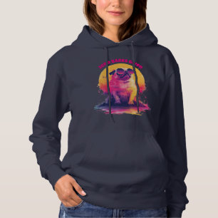 Zero Barks Given   Funny Retro Pug Women Hoodie