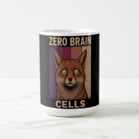 Zero Brain Cells Fox Meme – Funny Cute Animal 