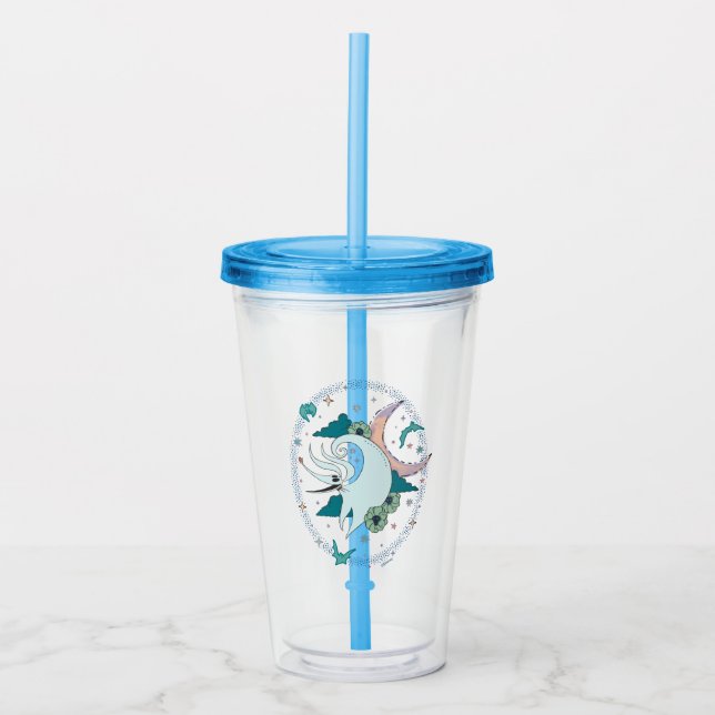Zero Celestial Tarot Graphic Acrylic Tumbler (Front)