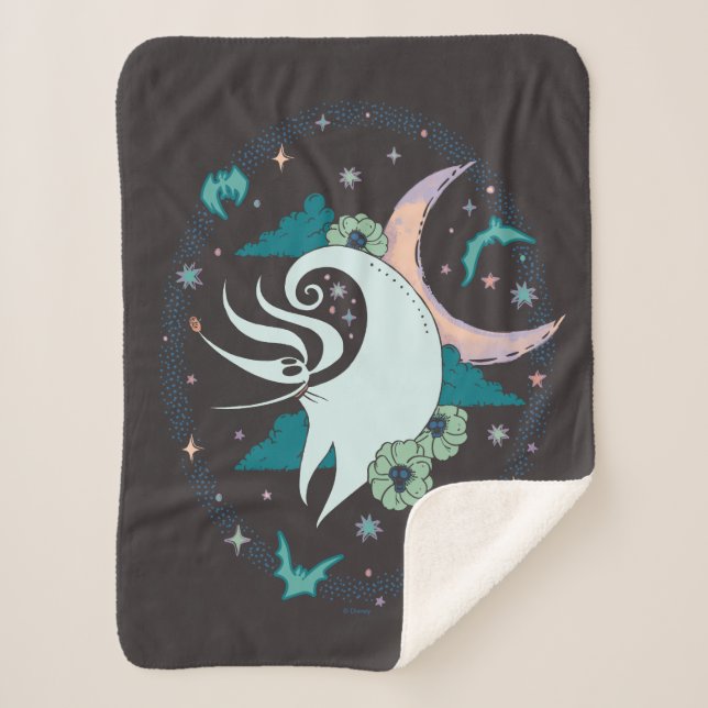 Zero Celestial Tarot Graphic Sherpa Blanket (Front)