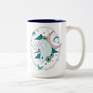 Zero Celestial Tarot Graphic Two-Tone Coffee Mug