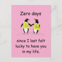 Zero Days Since I Felt Lucky Penguin Art