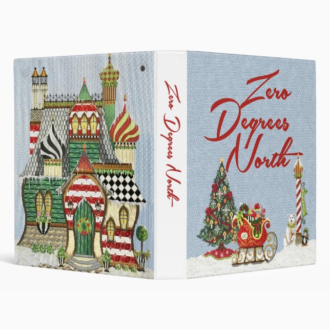 Zero Degrees North Stitch Guide 1" Binder (Background)